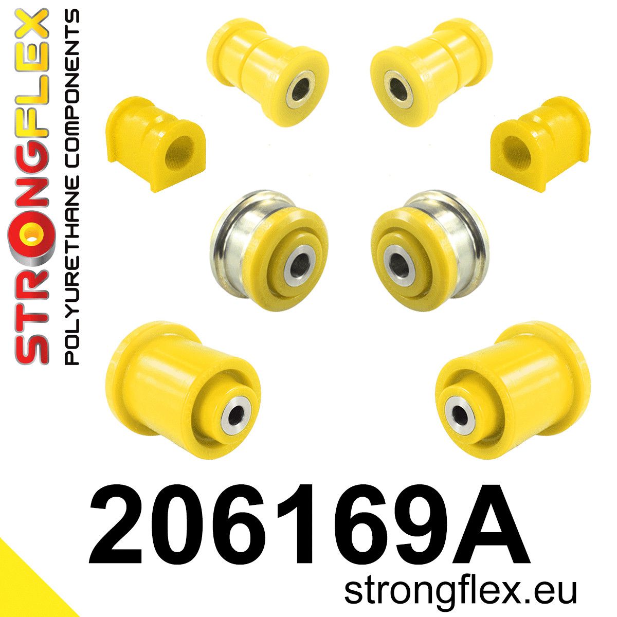 Kit bucse poliuretan Strongflex suspensie fata si punte spate SPORT - Suzuki Vitara - 206169A