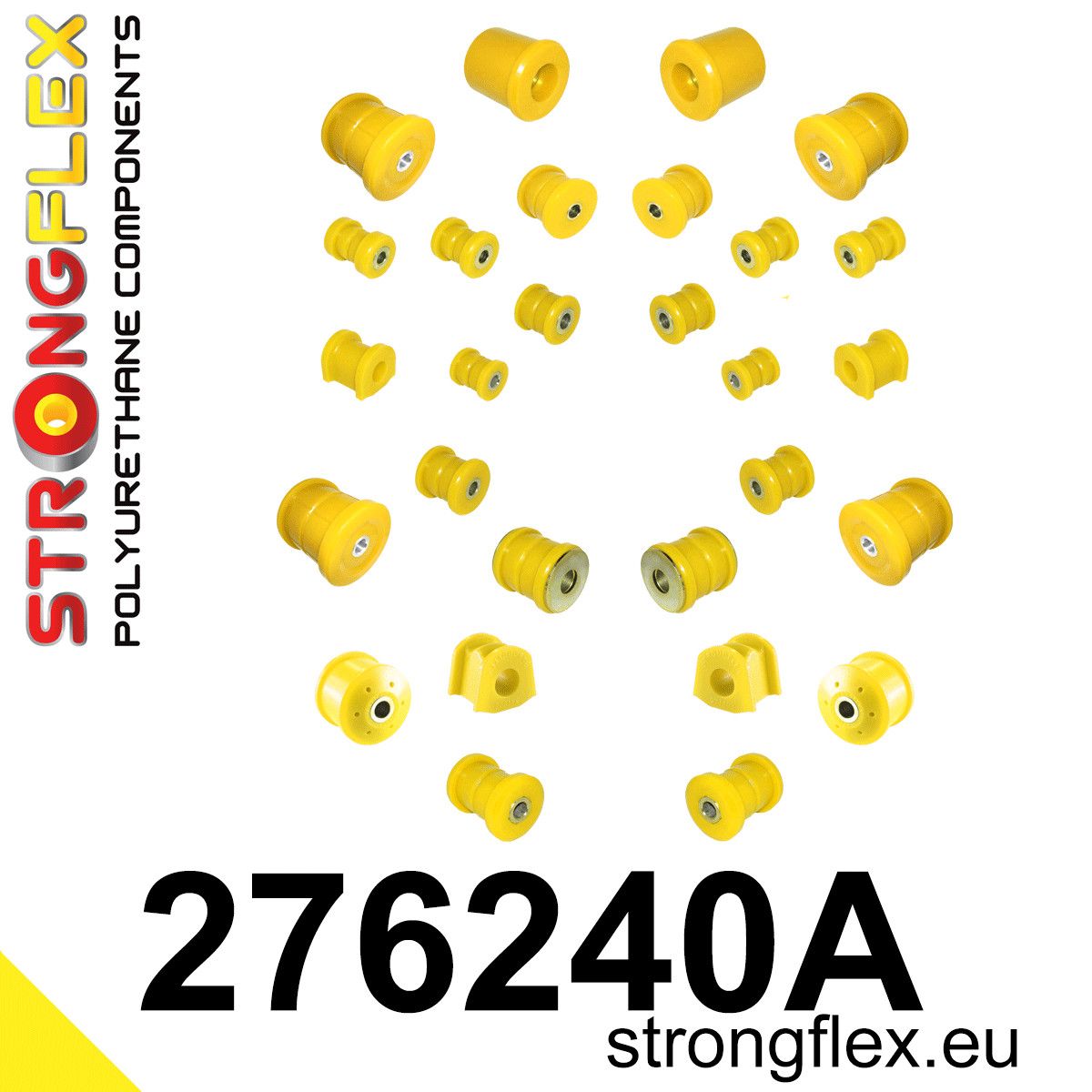 Kit complet bucse poliuretan Strongflex pentru suspensie SPORT - Subaru Legacy/Outback - 276240A