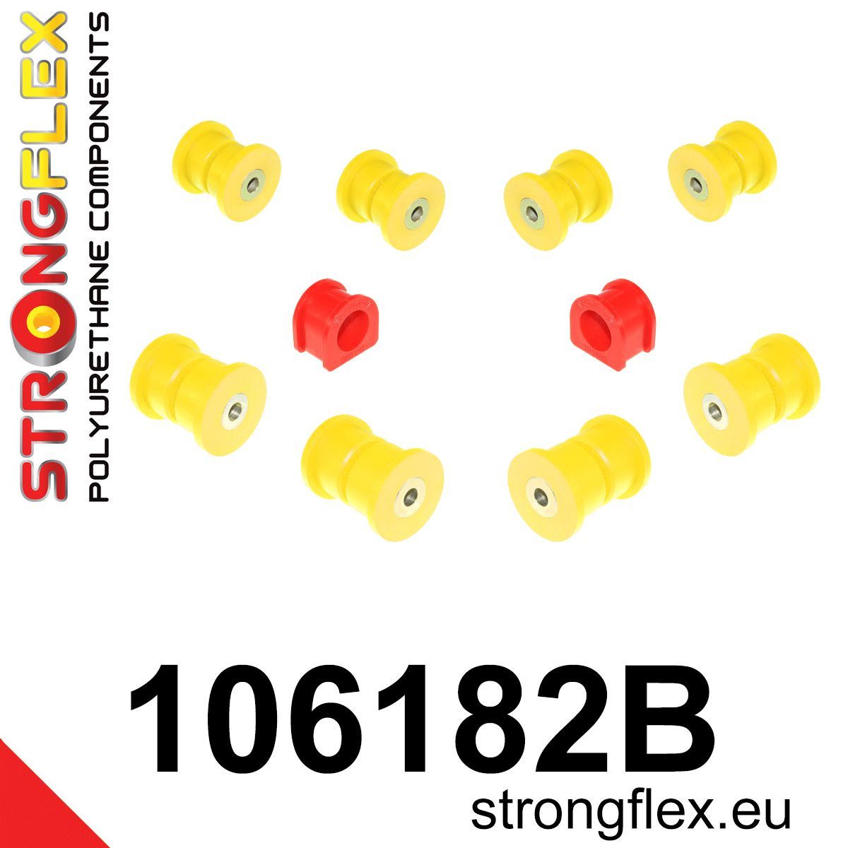 Kit bucse poliuretan Strongflex suspensie fata - Mazda RX-7 - 106182B
