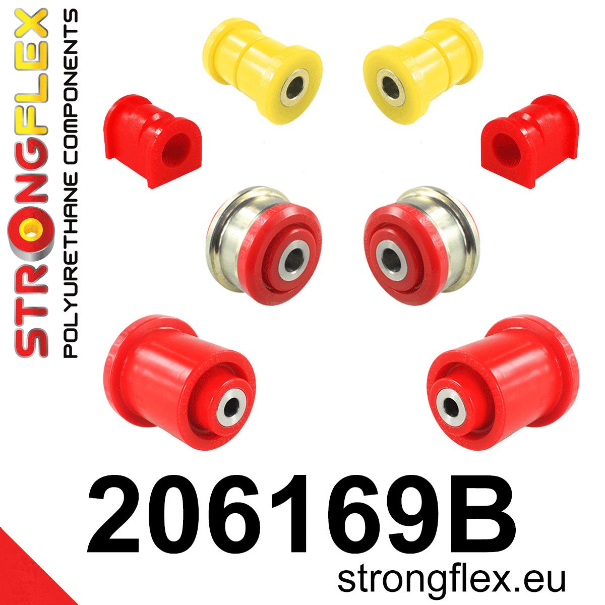 Kit bucse poliuretan Strongflex suspensie fata si punte spate - Suzuki Vitara - 206169B