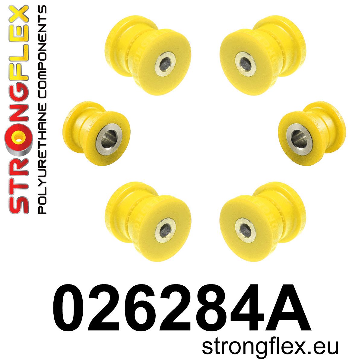 Kit bucse poliuretan Strongflex suspensie spate SPORT - Audi 80 / 90 / S2 / RS2 - 026284A