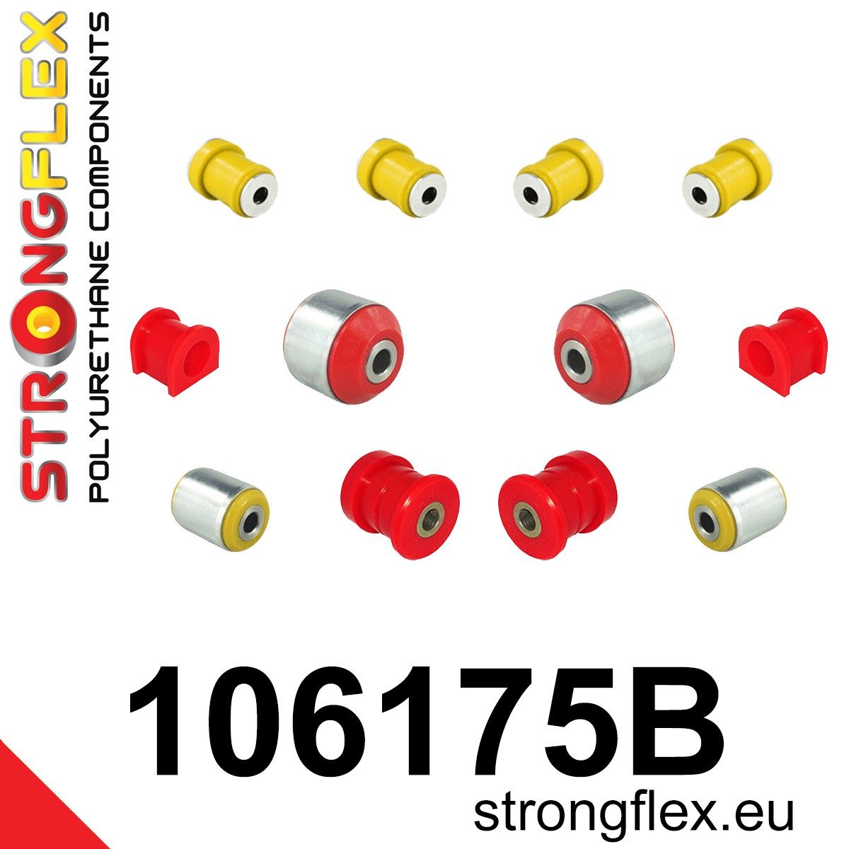 Kit bucse poliuretan Strongflex suspensie fata - Mazda RX-8 - 106175B