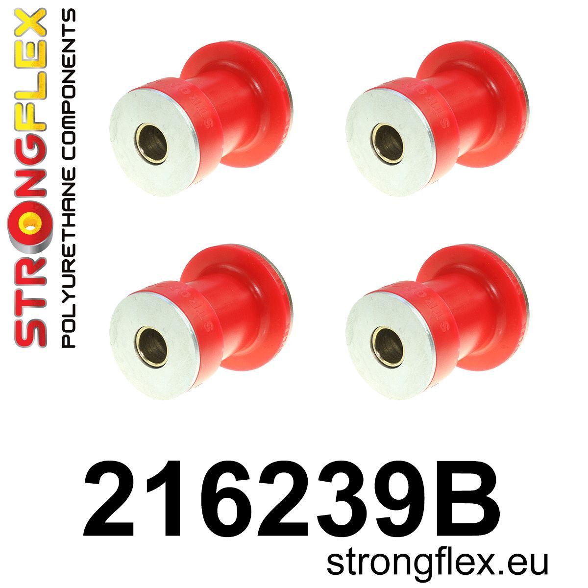 Kit bucse poliuretan Strongflex subcadru fata - Toyota Supra - 216239B