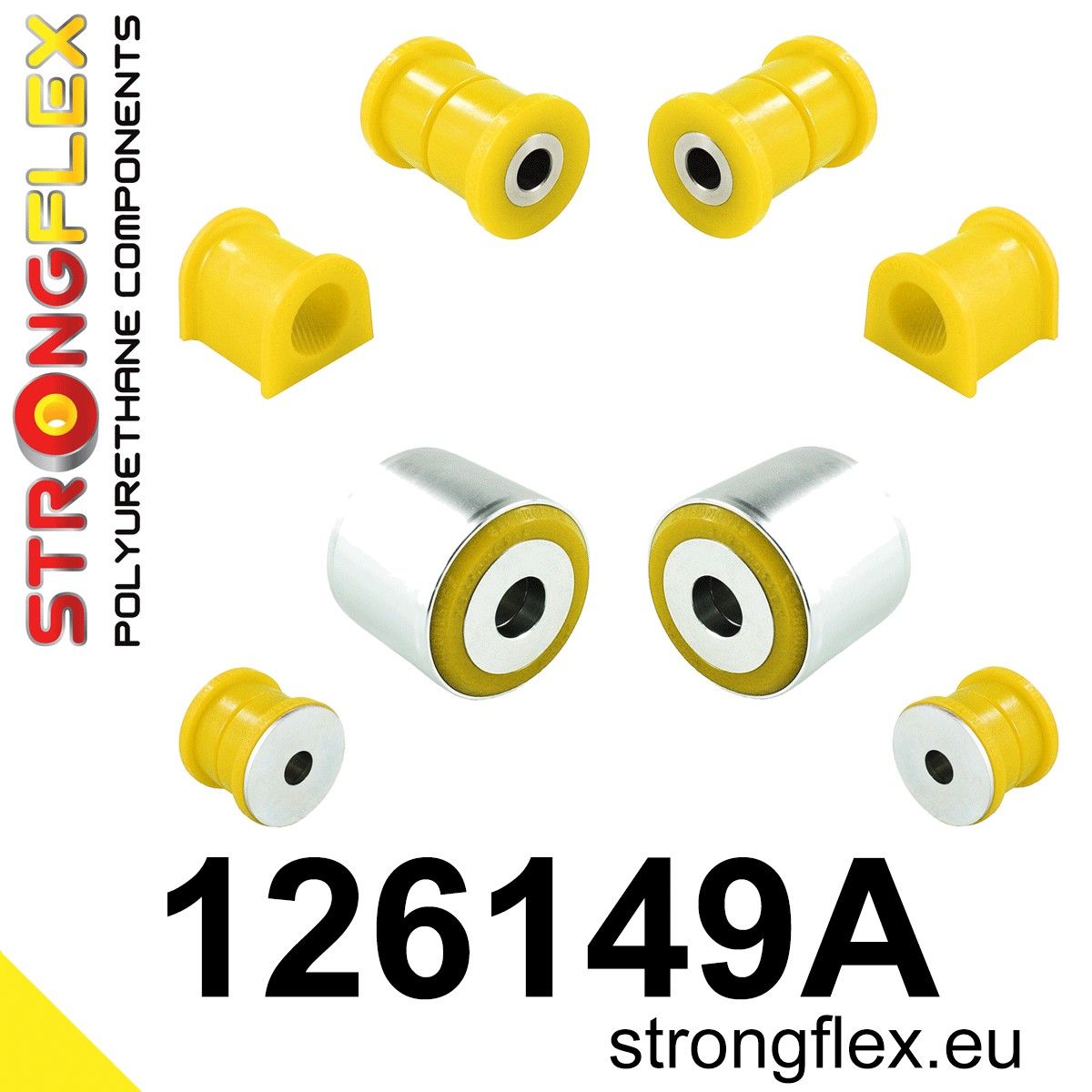 Kit bucse poliuretan Strongflex suspensie fata SPORT - Mitsubishi GTO / 3000GT - 126149A
