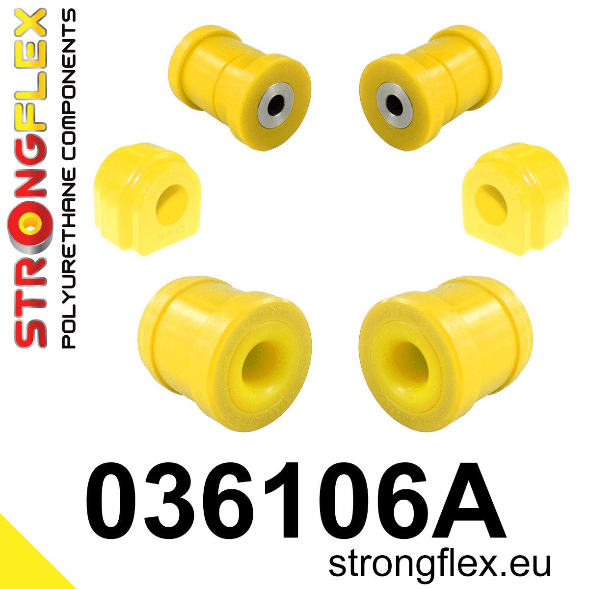 Kit bucse poliuretan Strongflex suspensie fata SPORT - BMW Seria 1, Seria 2 - 036106A