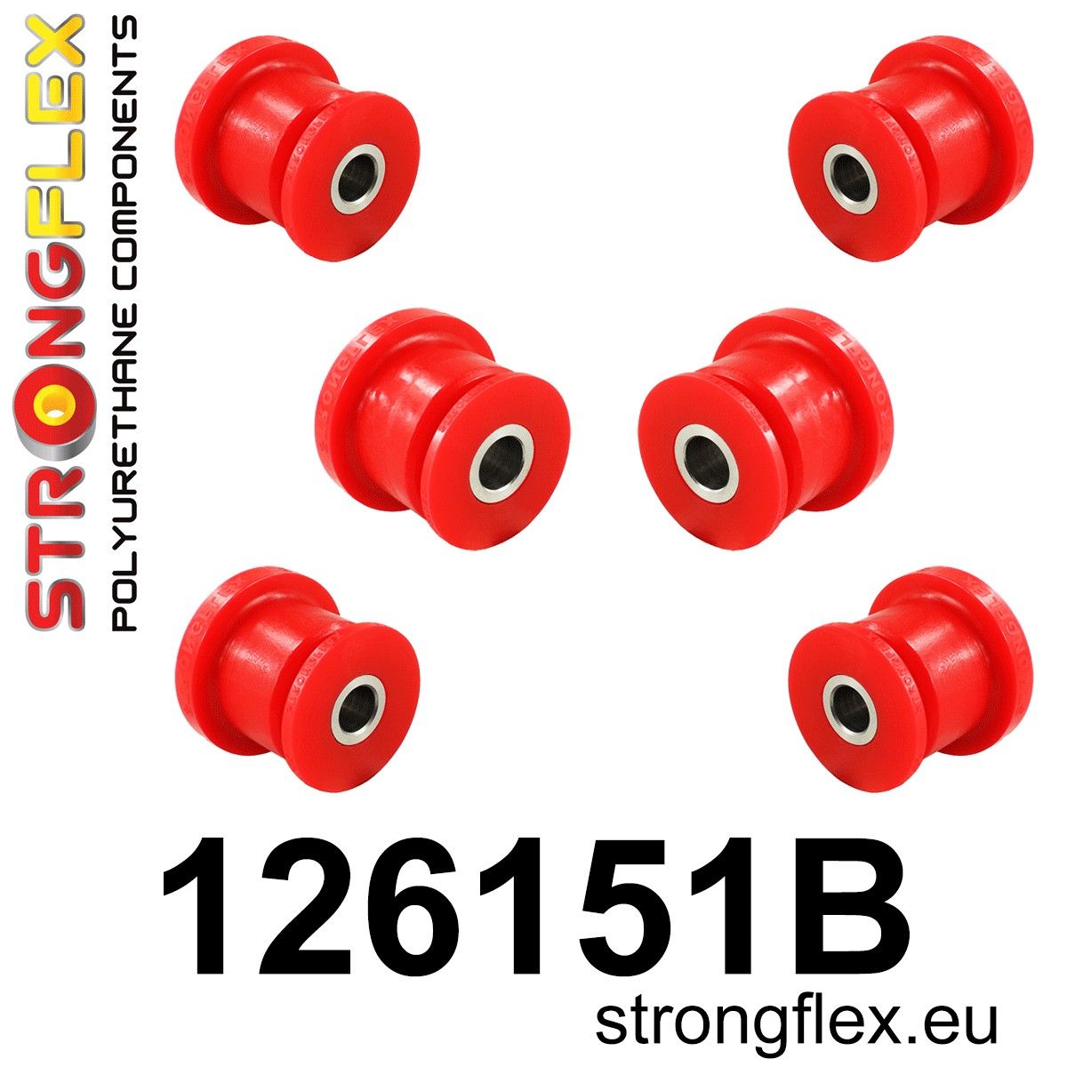 Kit bucse poliuretan Strongflex subcadru fata - Mitsubishi GTO / 3000GT - 126151B