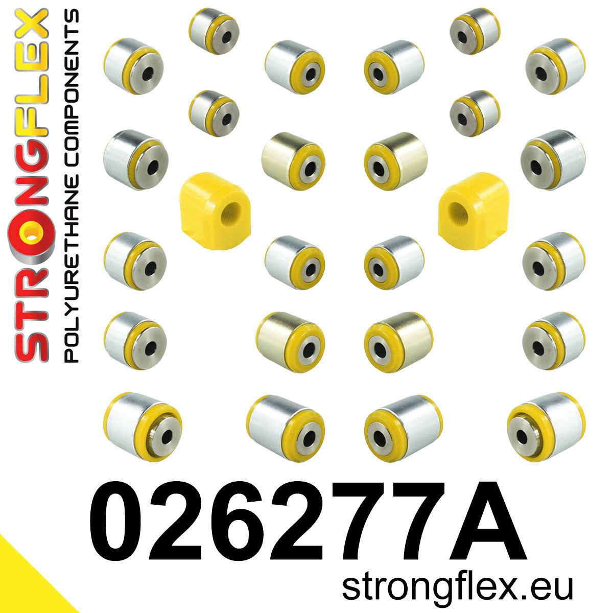 Kit bucse poliuretan Strongflex suspensie spate SPORT - Audi A4 / S4 / RS4, A5 / S5 / RS5 - 026277A
