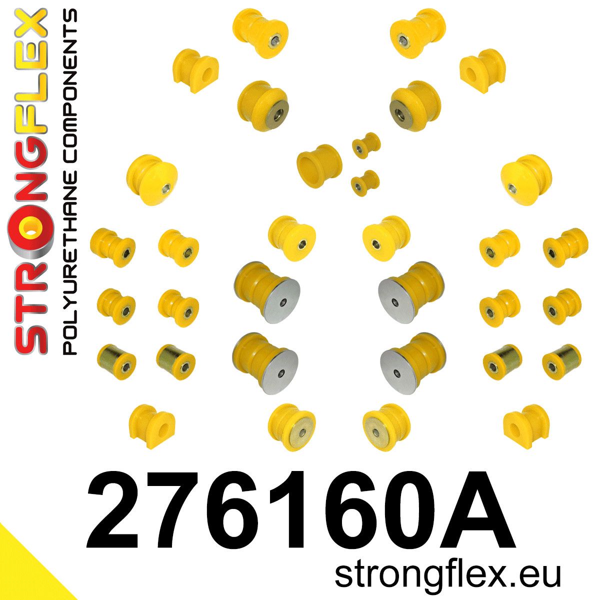 Kit complet bucse poliuretan Strongflex pentru suspensie SPORT - Subaru Legacy/Outback - 276160A