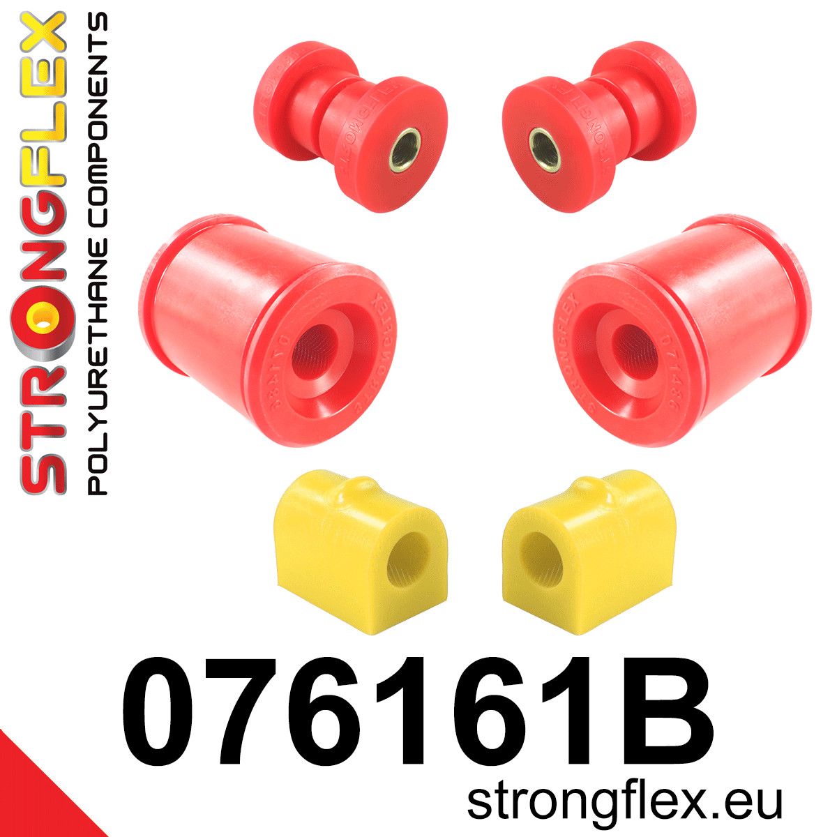 Kit bucse poliuretan Strongflex suspensie fata - Ford Focus - 076161B