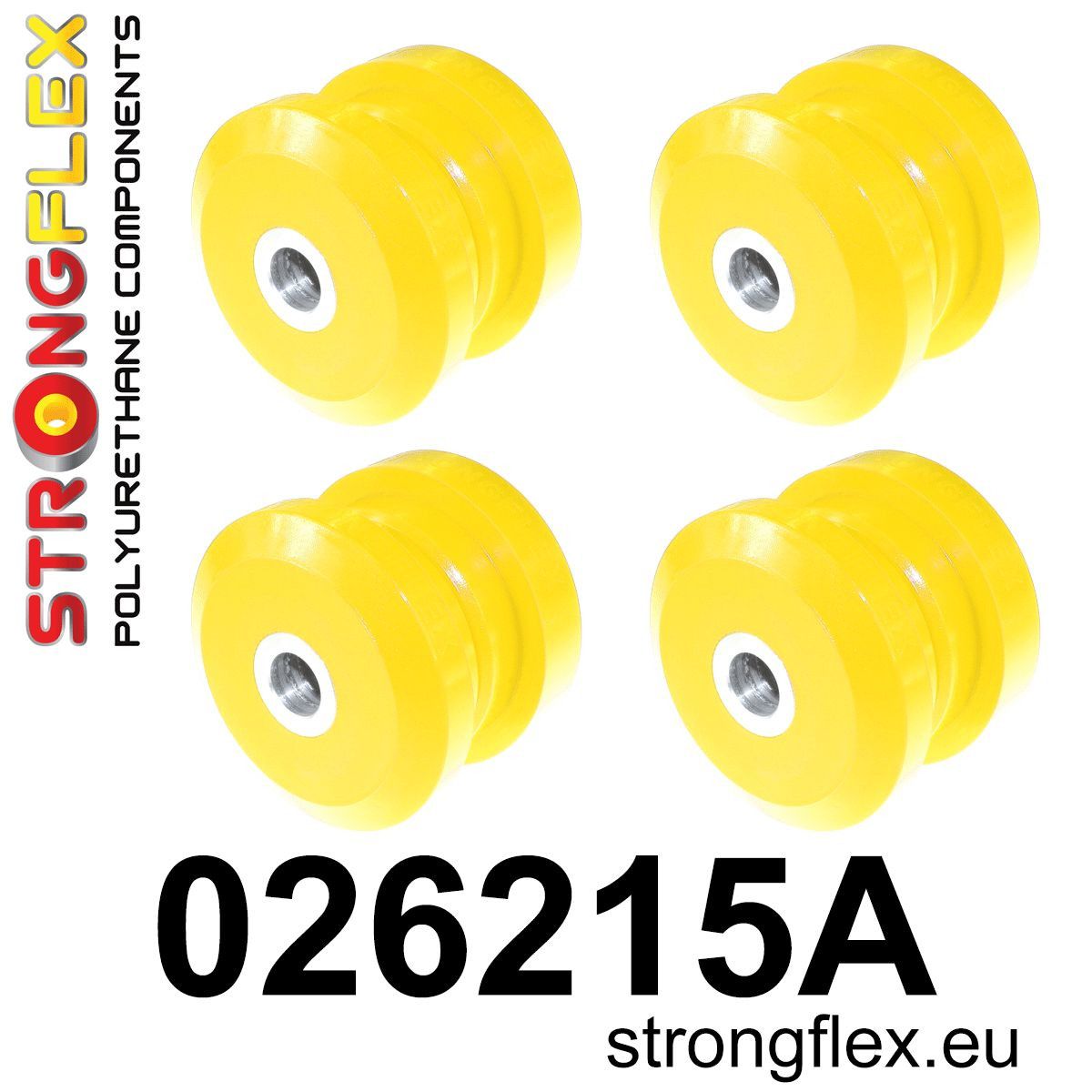Kit bucse poliuretan Strongflex subcadru spate SPORT - Audi 80 / 90 / S2 / RS2, A4 / S4 / RS4 - 026215A