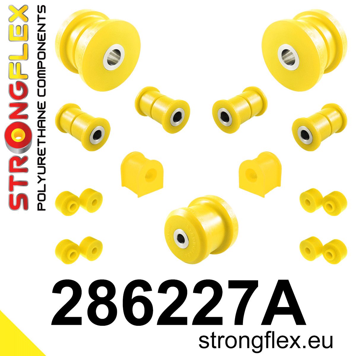 Kit bucse poliuretan Strongflex suspensie spate SPORT - Nissan Silvia / 200SX - 286227A