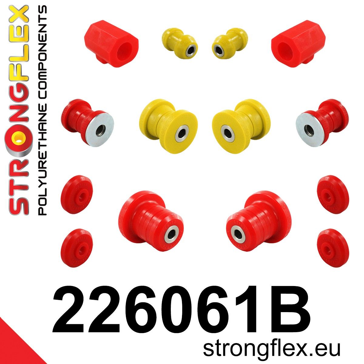 Kit complet bucse poliuretan Strongflex pentru suspensie - Volkswagen Polo - 226061B