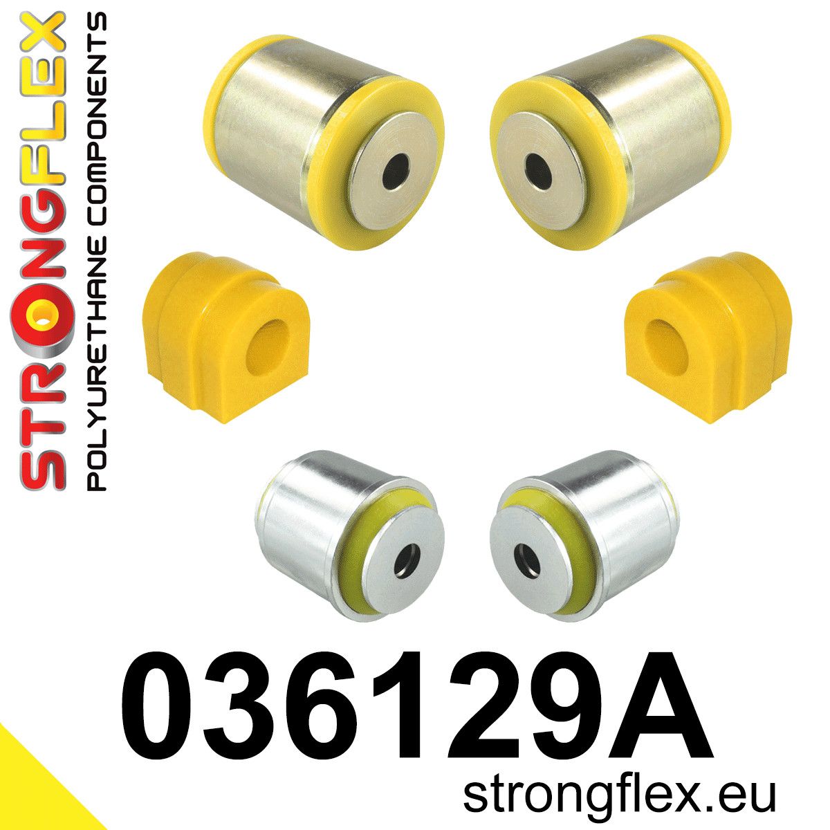 Kit bucse poliuretan Strongflex suspensie fata SPORT - BMW Seria 5 - 036129A