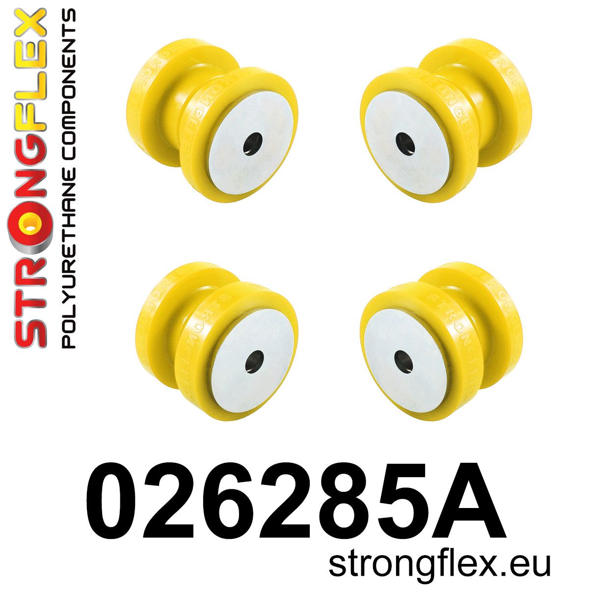 Kit bucse poliuretan Strongflex subcadru SPORT - Audi 80 / 90 / S2 / RS2 / Volkswagen Passat - 026285A