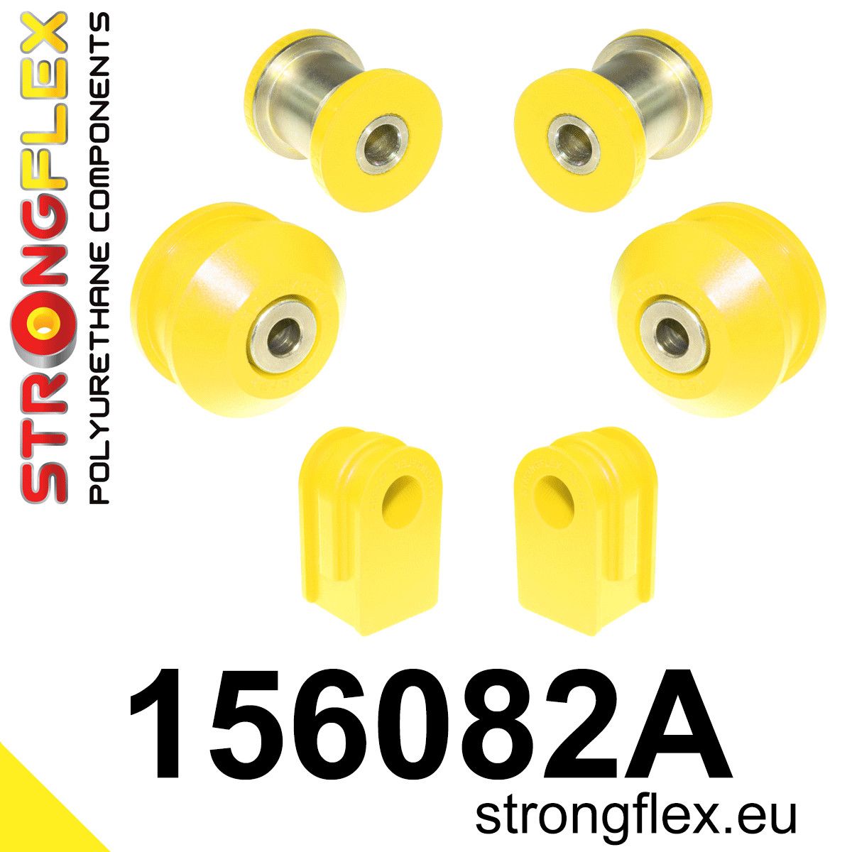 Kit bucse poliuretan Strongflex suspensie fata SPORT - Renault Clio - 156082A