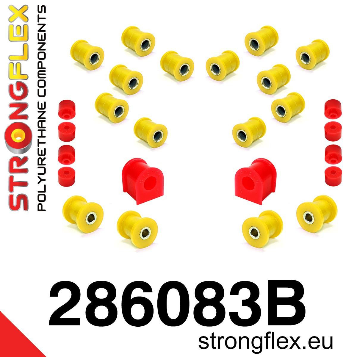Kit bucse poliuretan Strongflex suspensie spate - Nissan Silvia / 200SX, Skyline - 286083B