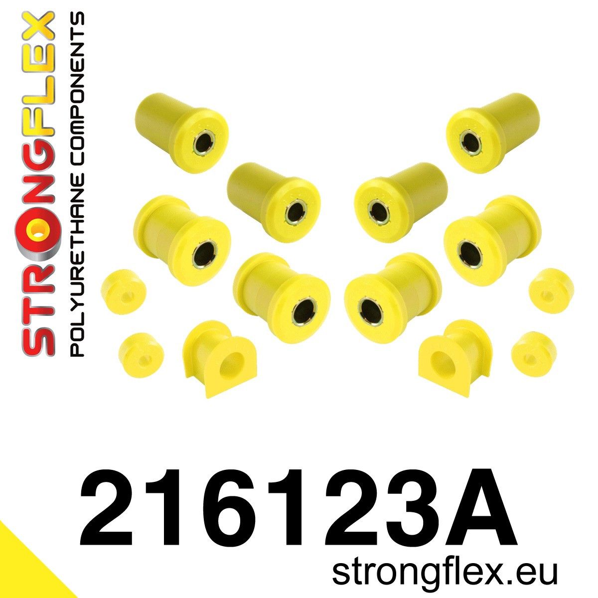 Kit bucse poliuretan Strongflex suspensie fata SPORT - Toyota 4Runner, Land Cruiser - 216123A