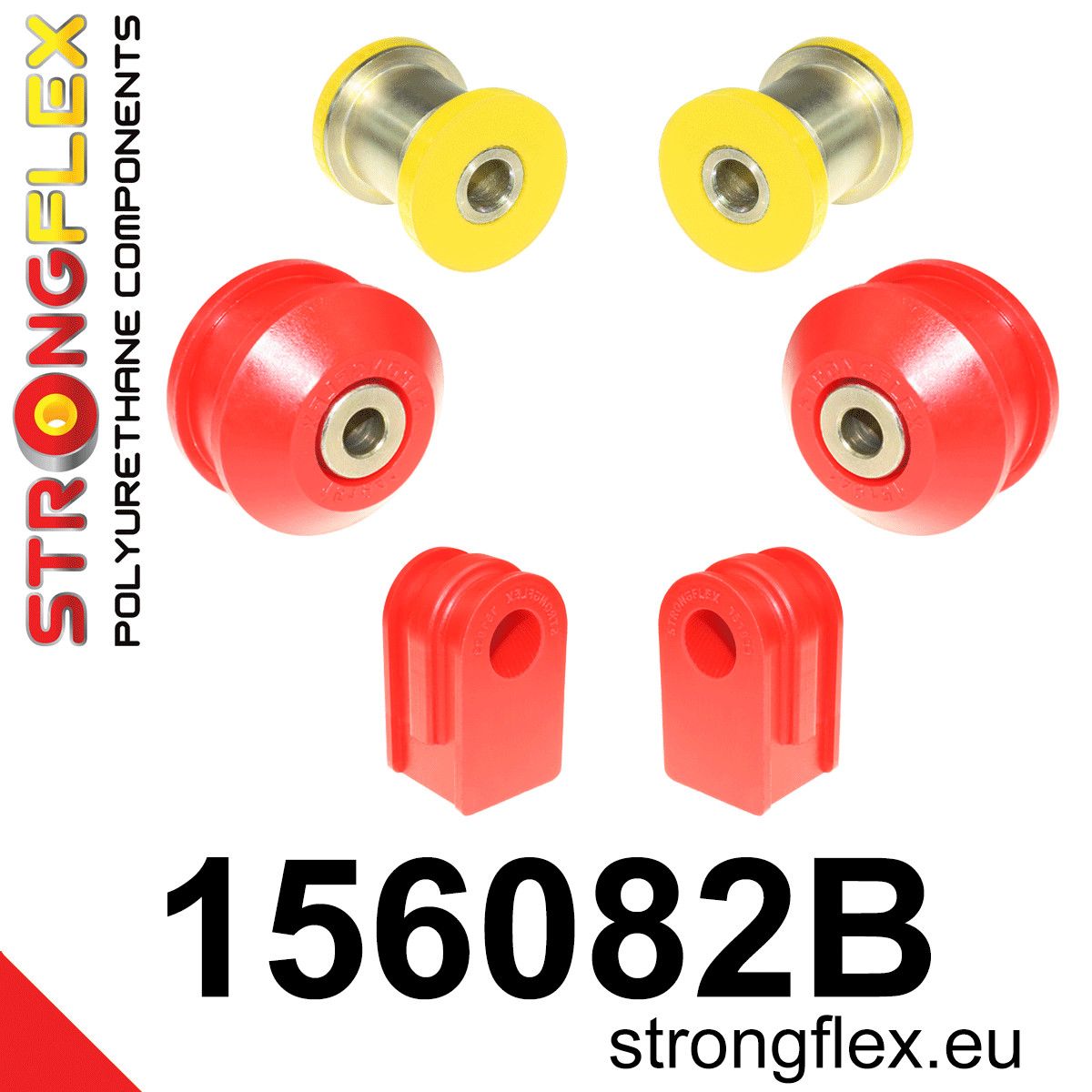 Kit bucse poliuretan Strongflex suspensie fata - Renault Clio - 156082B