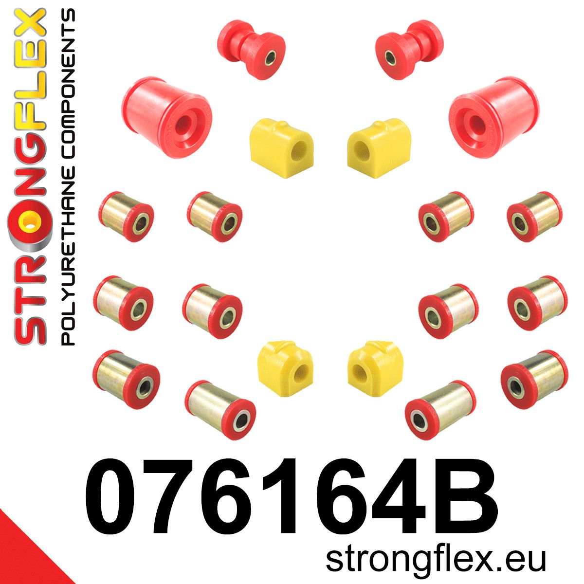 Kit complet bucse poliuretan Strongflex pentru suspensie - Ford Focus - 076164B