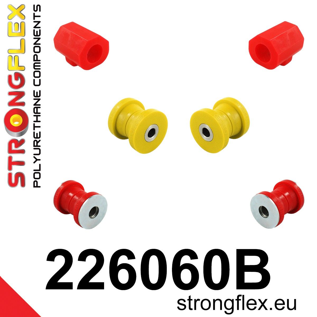 Kit bucse poliuretan Strongflex suspensie fata - Volkswagen Polo - 226060B