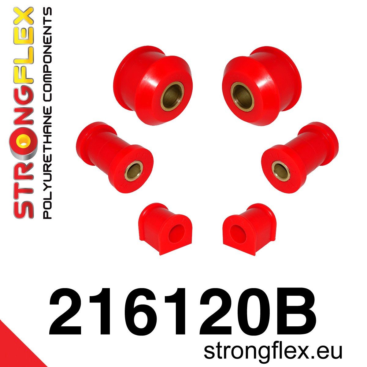 Kit bucse poliuretan Strongflex suspensie fata - Toyota Celica - 216120B