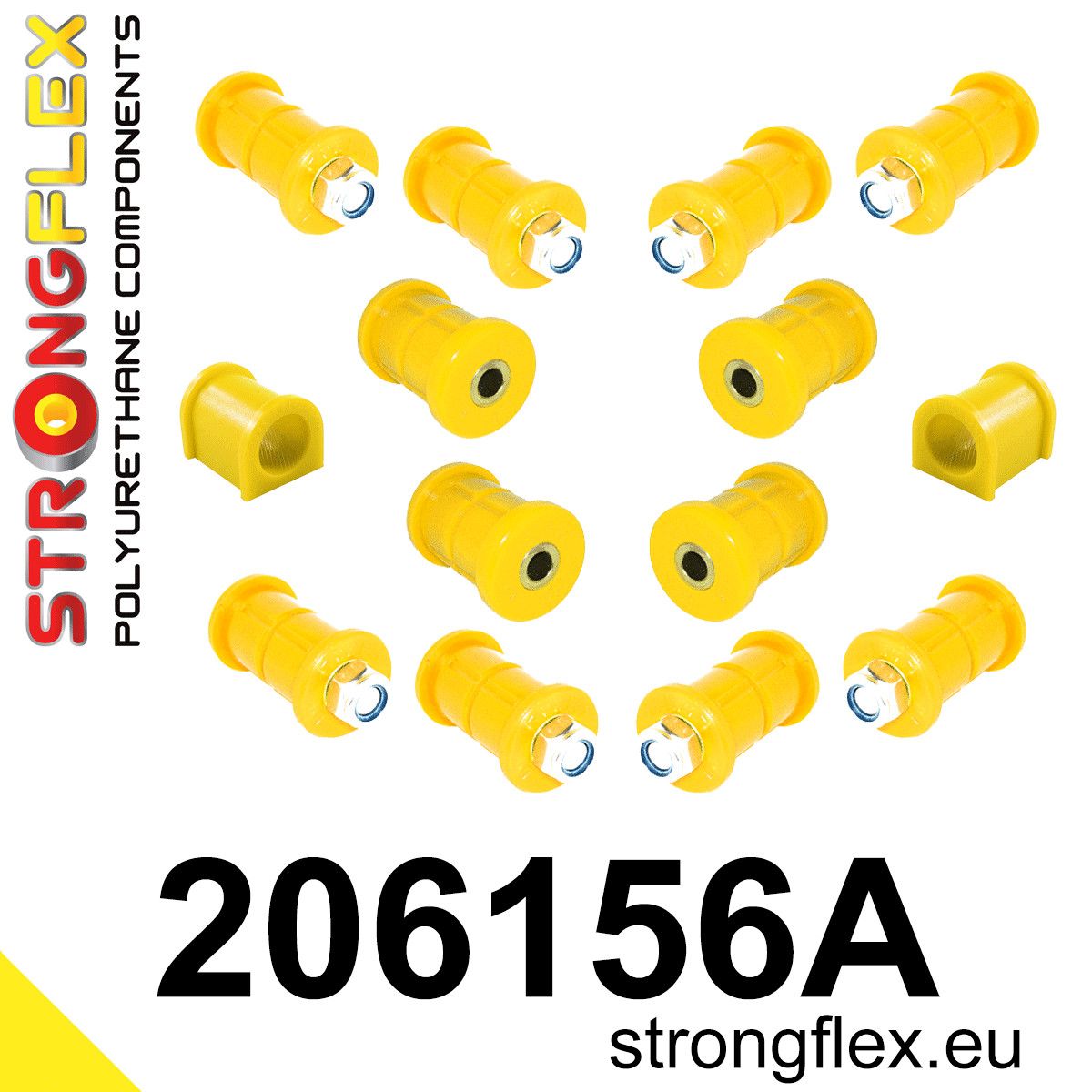 Kit complet suspensie poliuretan Strongflex fata si spate SPORT - Suzuki Samurai / SJ410 / SJ413 - 206156A