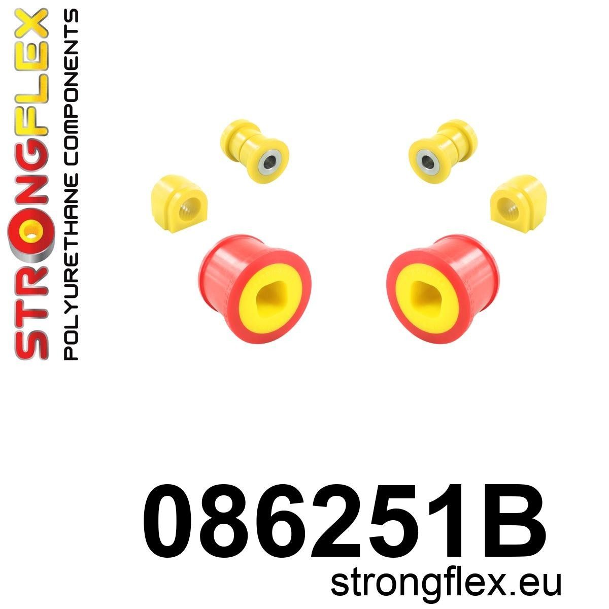 Kit bucse poliuretan Strongflex suspensie fata - Honda Civic - 086251B
