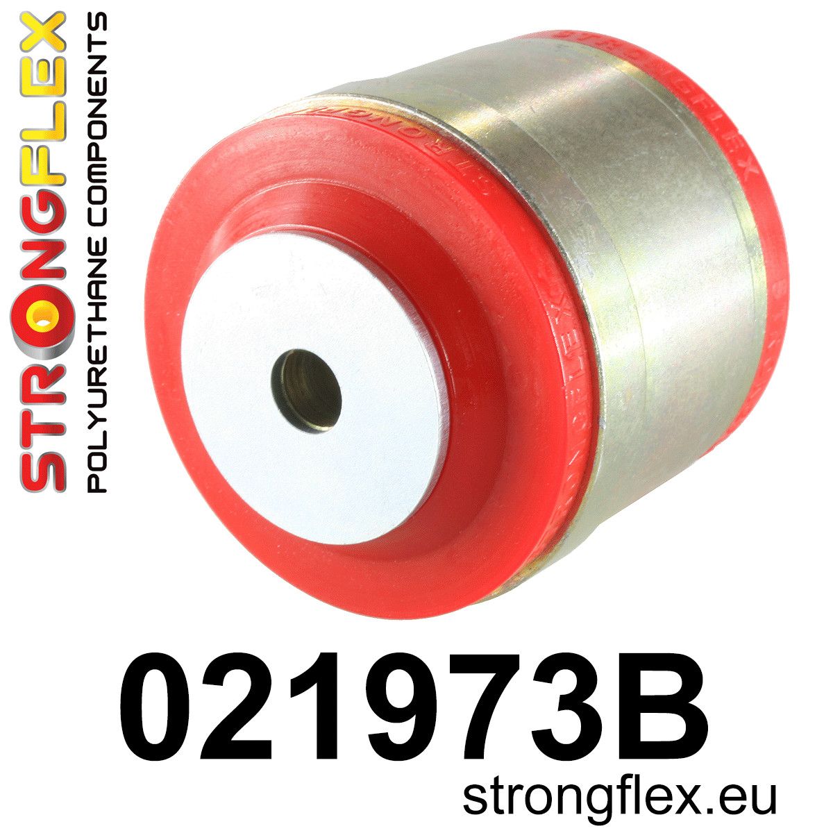 Brat cu bucse poliuretan Strongflex inferior fata posterioara Bucsa 75mm - Audi A4 / S4 / RS4, A5 / S5 / RS5 / Porsche Macan - 021973B