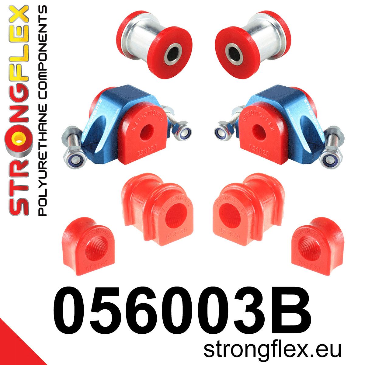 Kit bucse poliuretan Strongflex suspensie fata - Peugeot 106 - 056003B
