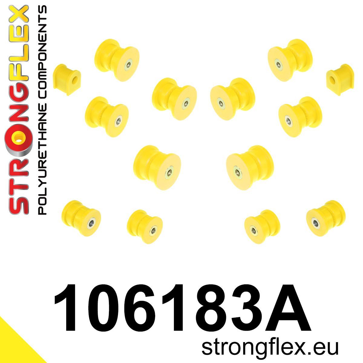 Kit bucse poliuretan Strongflex suspensie spate SPORT - Mazda RX-7 - 106183A