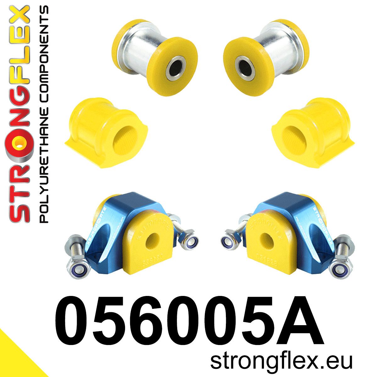 Kit bucse poliuretan Strongflex suspensie fata SPORT - Peugeot 106 - 056005A