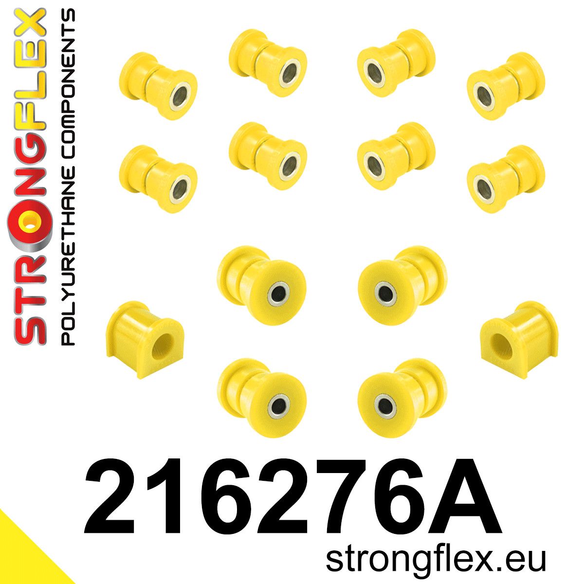 Kit bucse poliuretan Strongflex suspensie spate SPORT - Toyota Corolla - 216276A