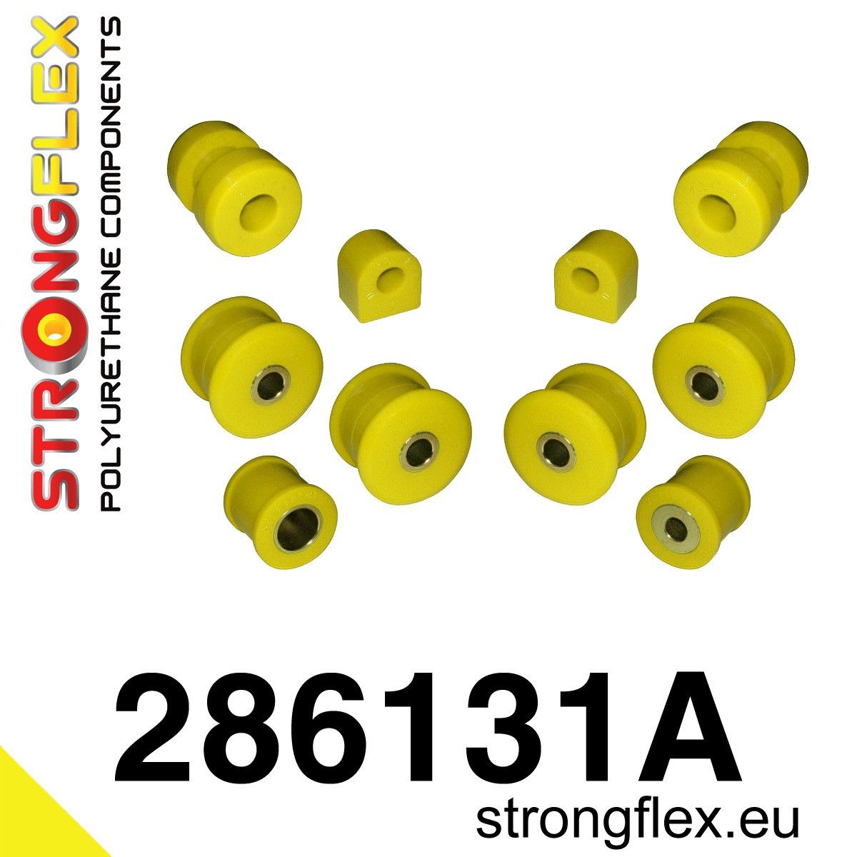 Kit bucse poliuretan Strongflex suspensie fata SPORT - Nissan Patrol / Safari - 286131A