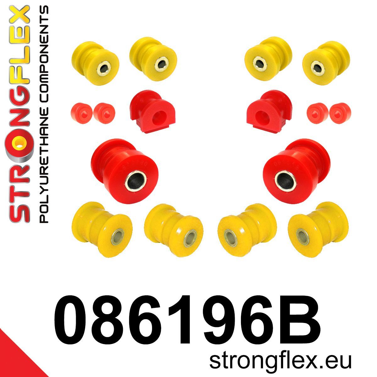 Kit bucse poliuretan Strongflex suspensie fata - Honda Integra - 086196B