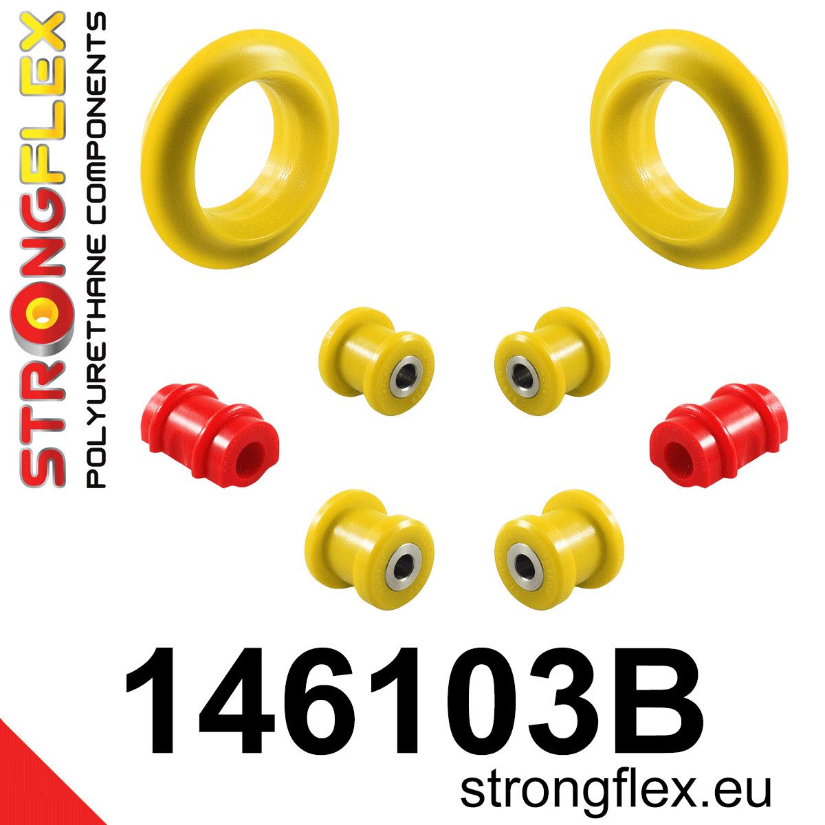 Kit bucse poliuretan Strongflex suspensie fata - Peugeot 205, 309 - 146103B