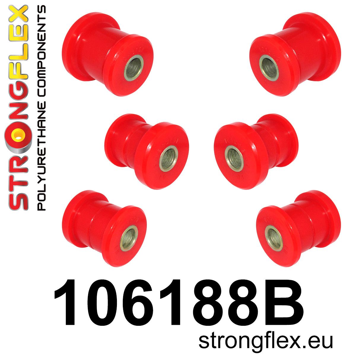 Kit bucse poliuretan Strongflex subcadru spate - Mazda RX-8 - 106188B