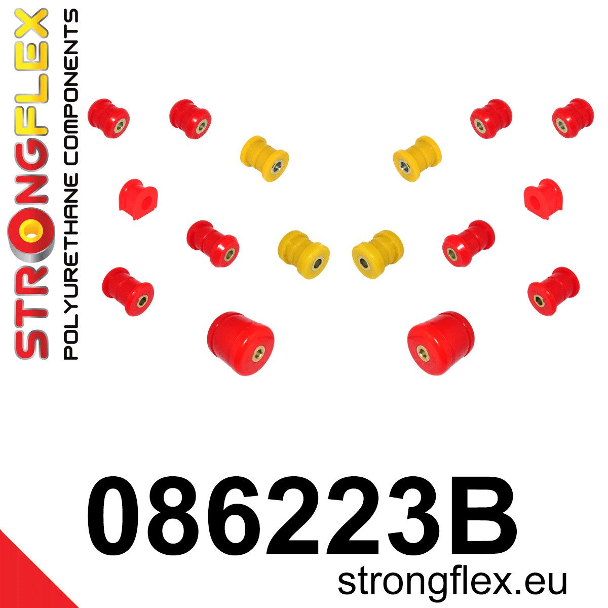 Kit bucse poliuretan Strongflex suspensie spate - Honda Prelude - 086223B