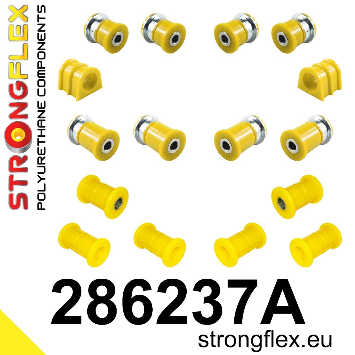 Kit complet suspensie poliuretan Strongflex fata si spate SPORT - Nissan Navara - 286237A