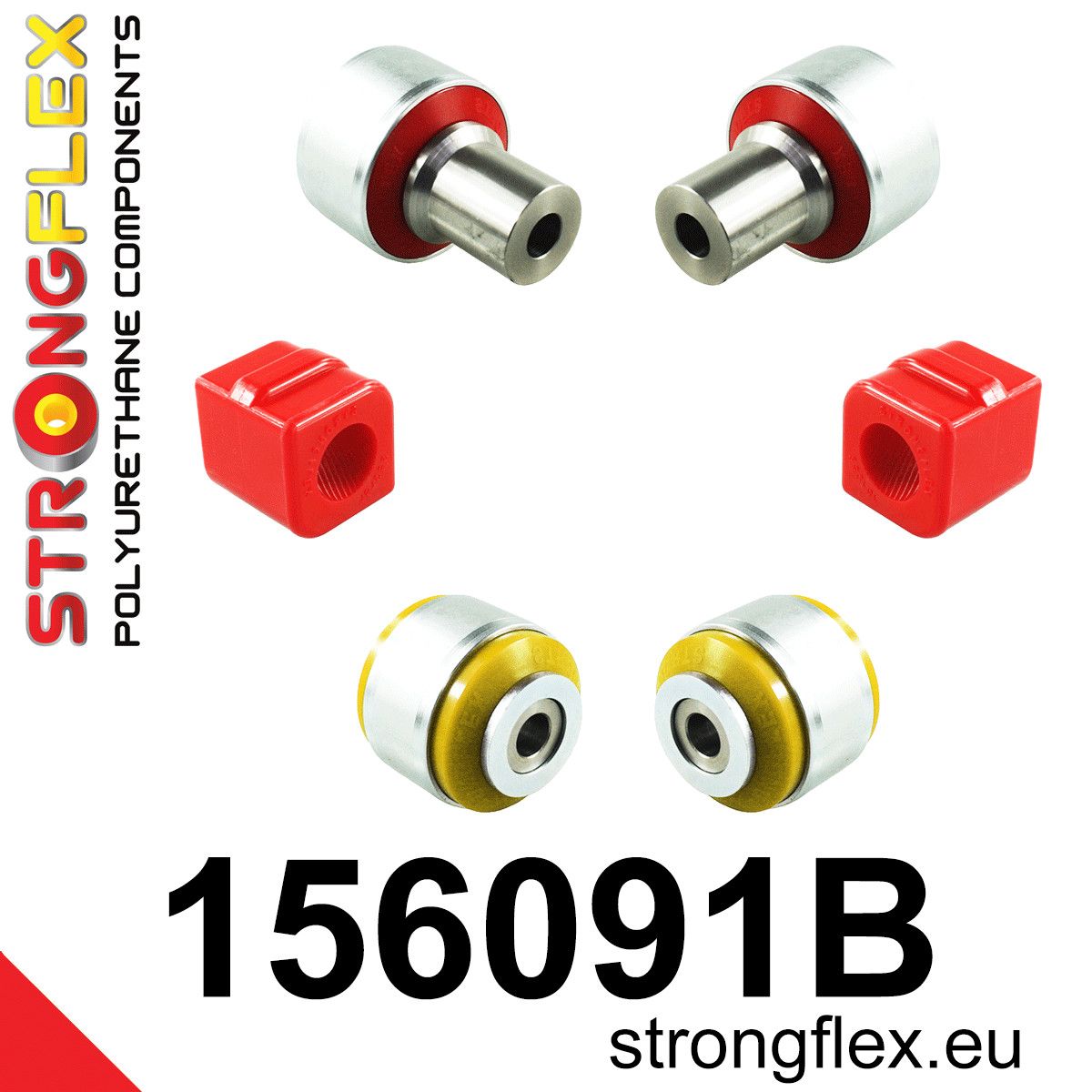 Kit bucse poliuretan Strongflex suspensie fata - Renault Twingo - 156091B