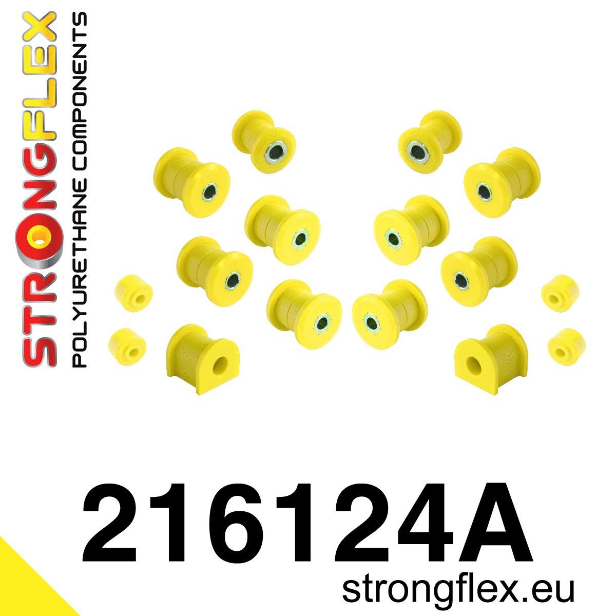 Kit bucse poliuretan Strongflex suspensie spate SPORT - Toyota 4Runner, Land Cruiser - 216124A