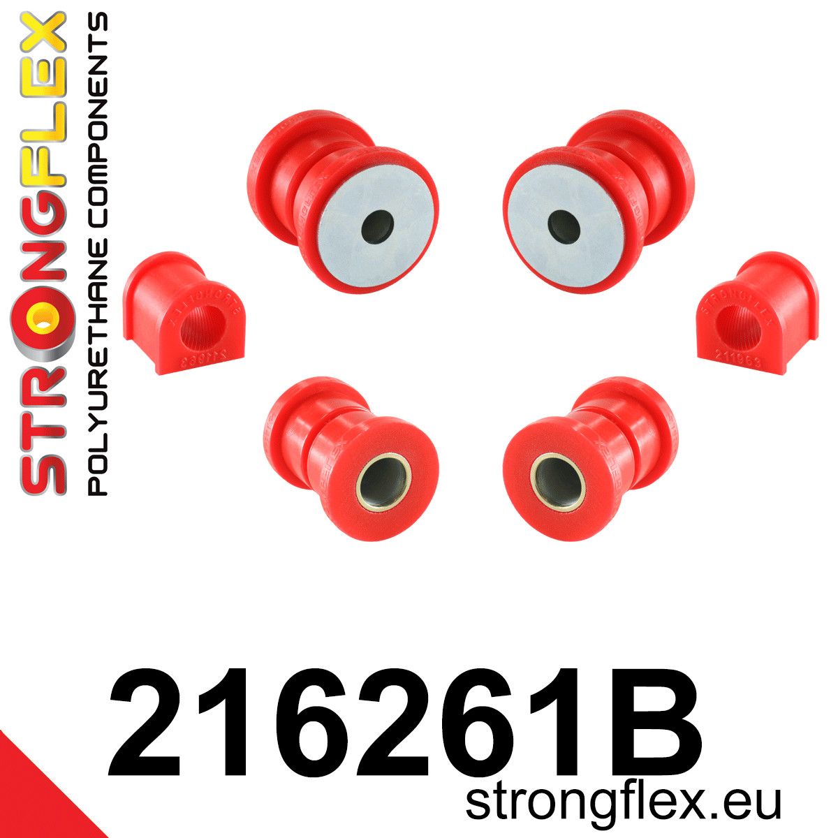 Kit bucse poliuretan Strongflex suspensie fata - Toyota Celica - 216261B