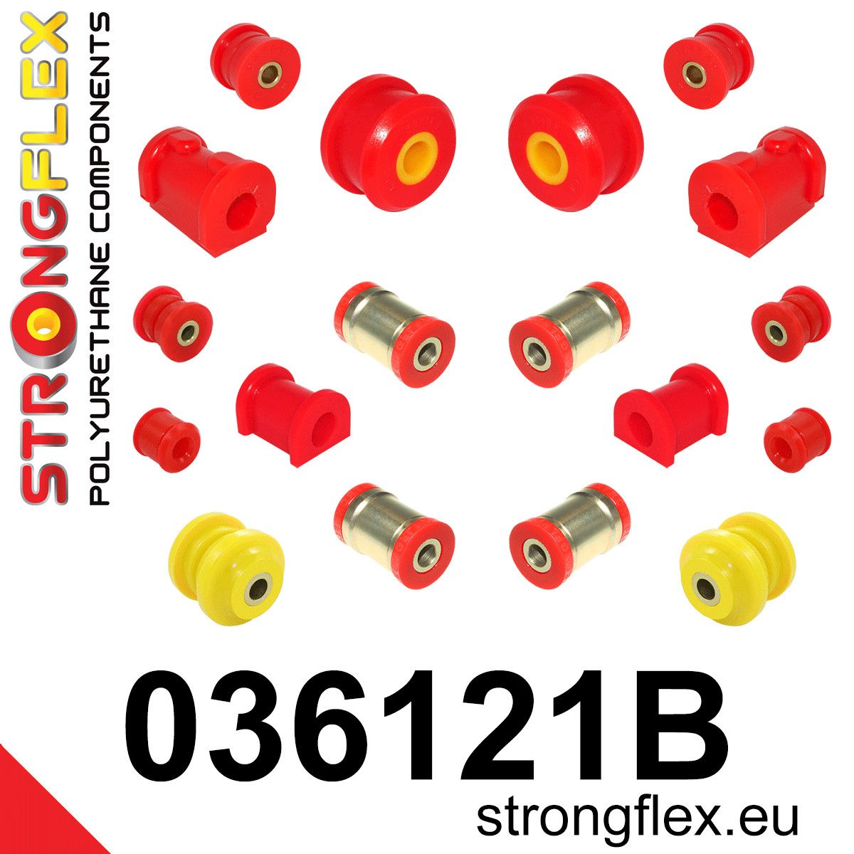 Kit complet bucse poliuretan Strongflex pentru suspensie - BMW Z1 - 036121B