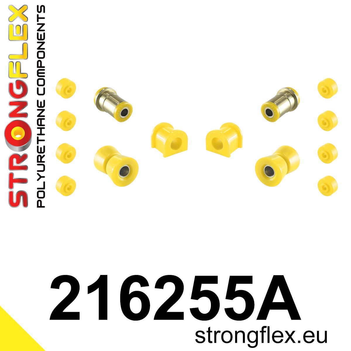 Kit bucse poliuretan Strongflex suspensie fata SPORT - Toyota Celica, Corolla - 216255A