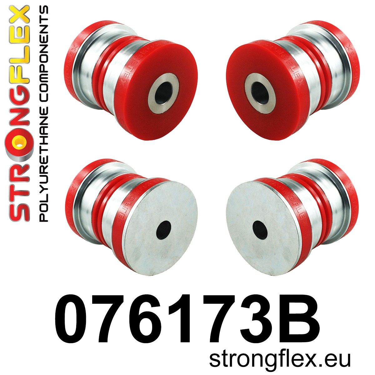 Kit bucse poliuretan Strongflex subcadru spate - Ford Mustang - 076173B