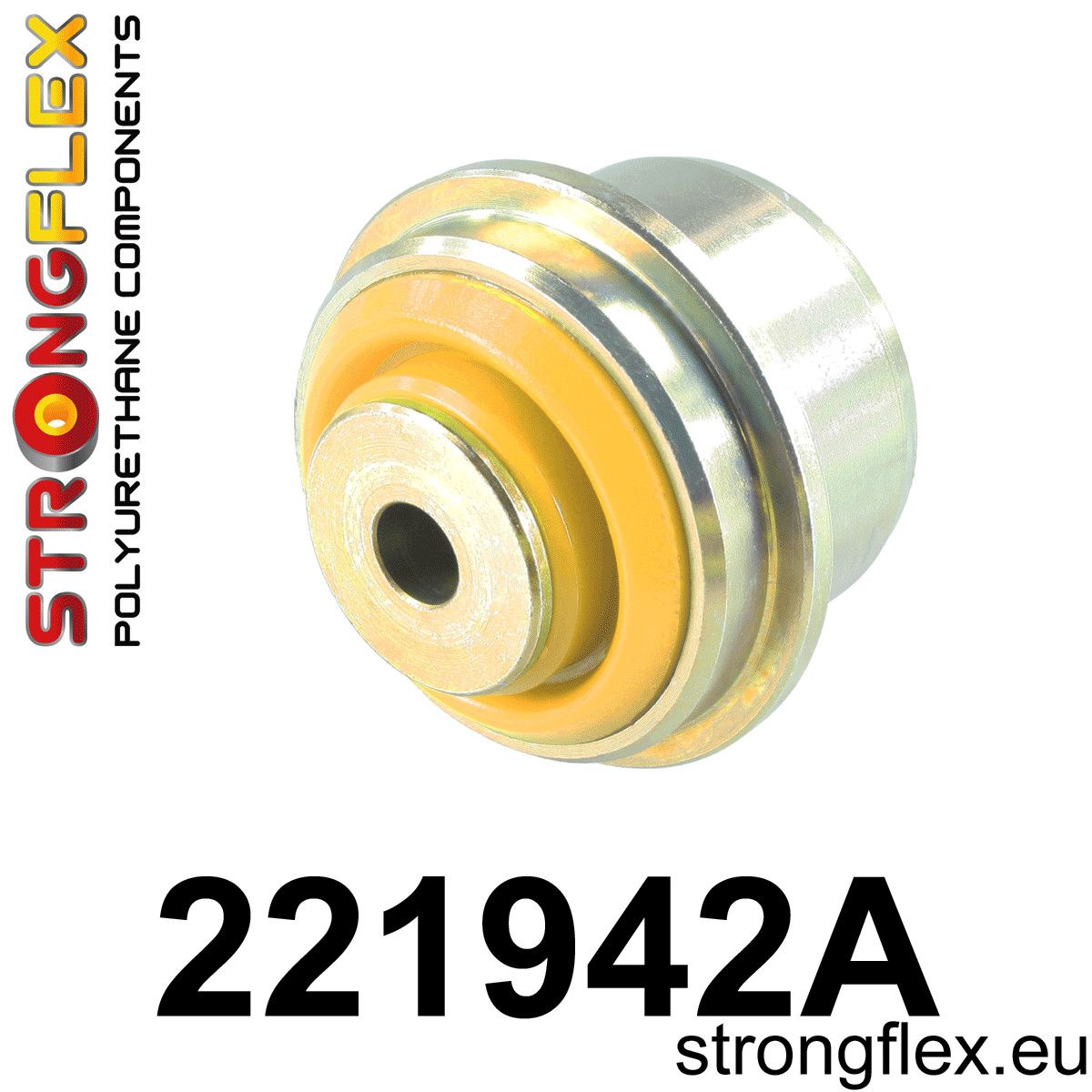 Bucsa poliuretan Strongflex frontala brat longitudinal SPORT - Audi A3 / S3 / RS3, TT / TTS / TTRS / Seat Leon - 221942A