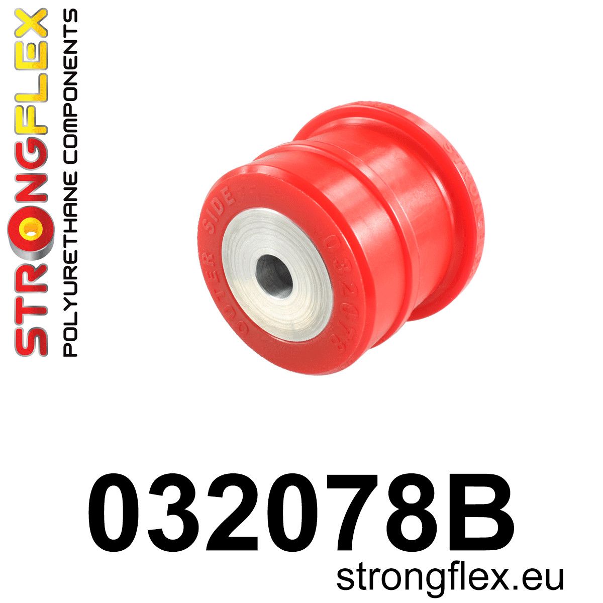 Bucsa poliuretan Strongflex posterioara prindere diferential spate - BMW Seria 2, Seria 3, Seria 4, Z4 / Toyota Supra - 032078B