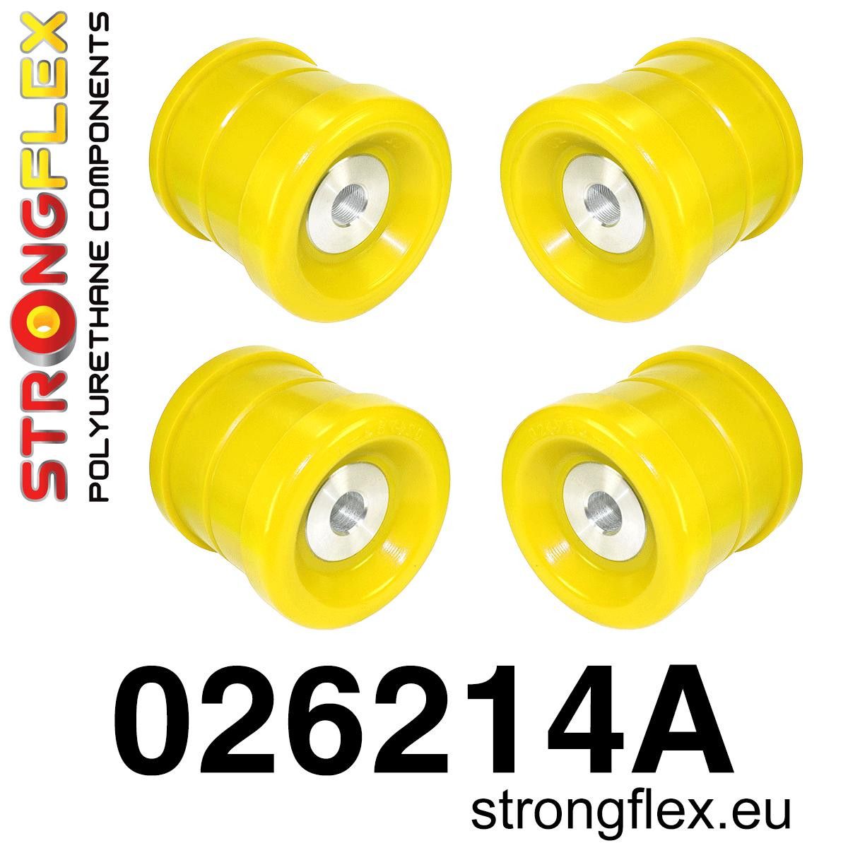 Kit bucse poliuretan Strongflex subcadru spate SPORT - Audi A4 / S4 / RS4 - 026214A