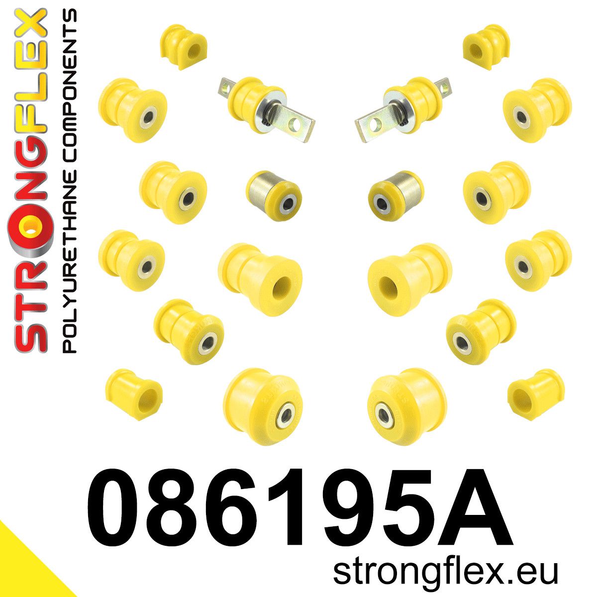 Kit complet bucse poliuretan Strongflex pentru suspensie SPORT - Honda Civic, Integra - 086195A