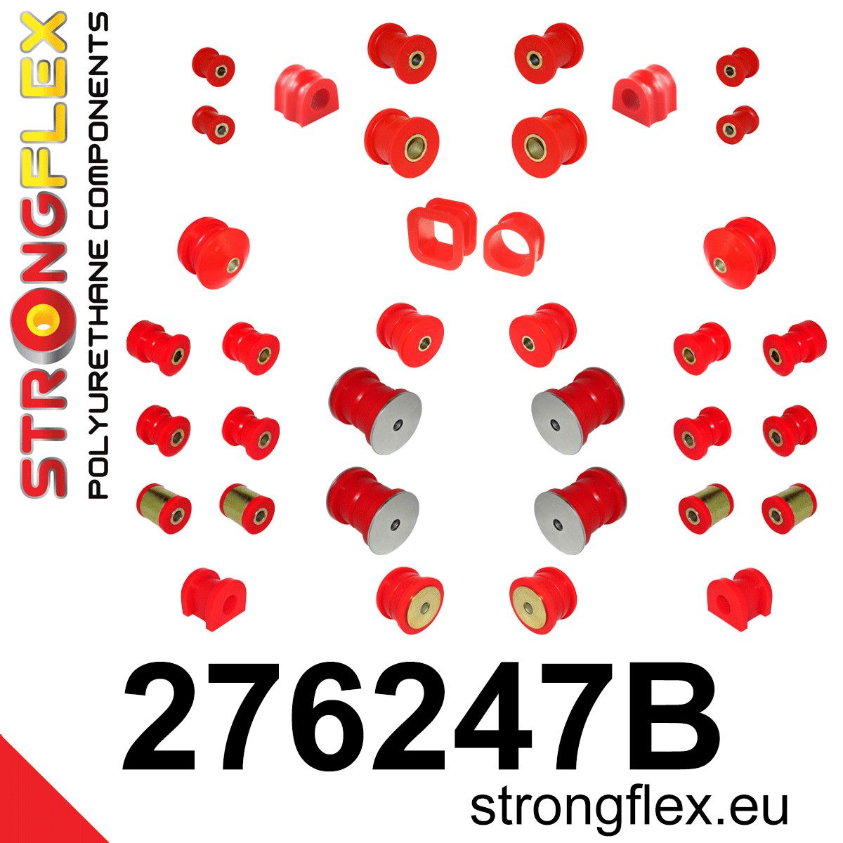 Kit complet bucse poliuretan Strongflex pentru suspensie - Subaru Legacy/Outback - 276247B