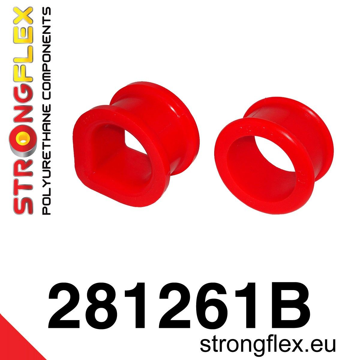 Bucsa poliuretan Strongflex prindere caseta de directie - Nissan Silvia / 200SX, Skyline - 281261B